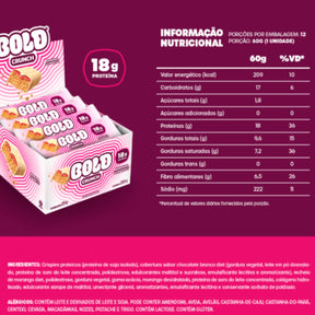 Barrinha Bold Crunch Morango e Chantilly | 12x60g
