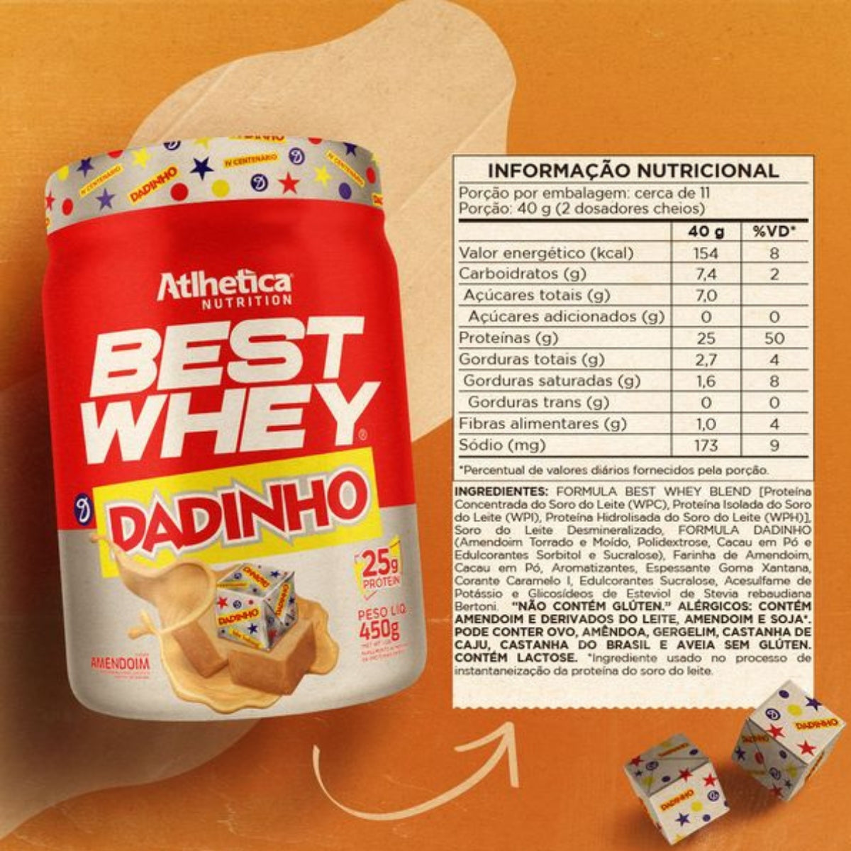 Best Whey Protein Dadinho Atlhetica Nutrition | 450g