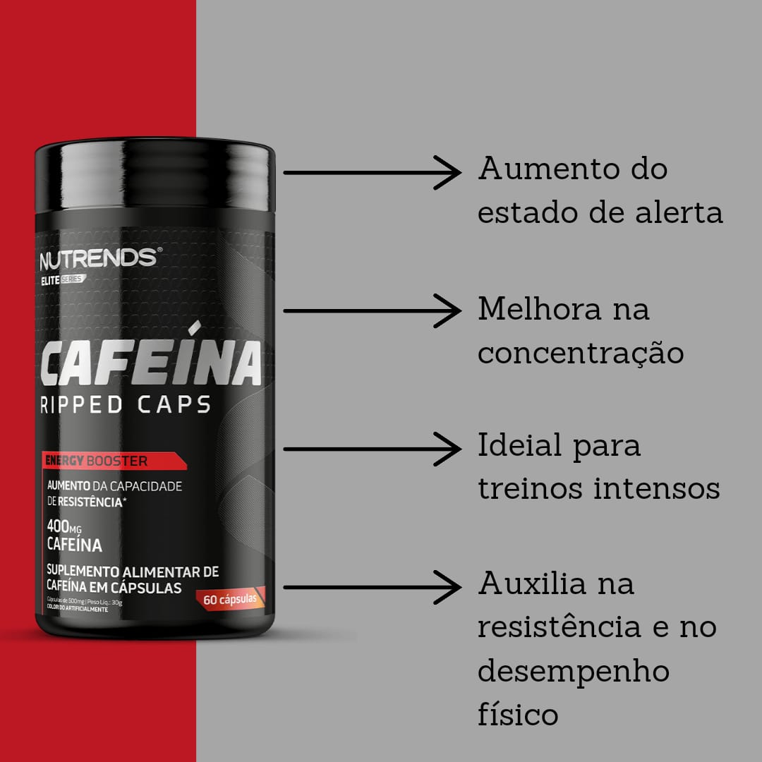 Ripped Caps Cafeína 400mg Nutrends | 60 Cápsulas