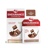 Endurance Ceffeine Gel Sabor Chocolate Belga Vitafor | 12 sachês x 30g