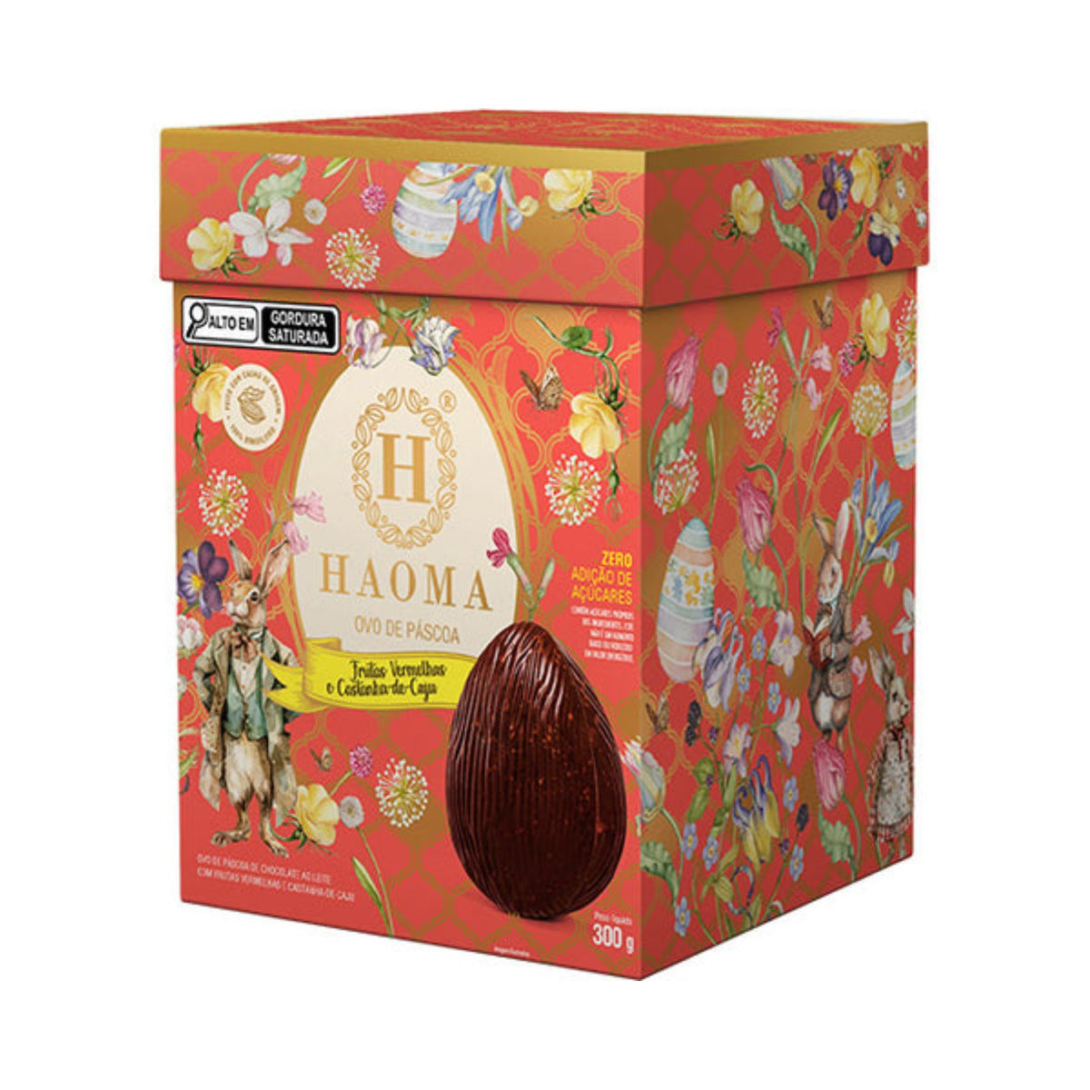Ovo de Páscoa de Frutas Vermelhas e Castanha-de-Caju Haoma 300g