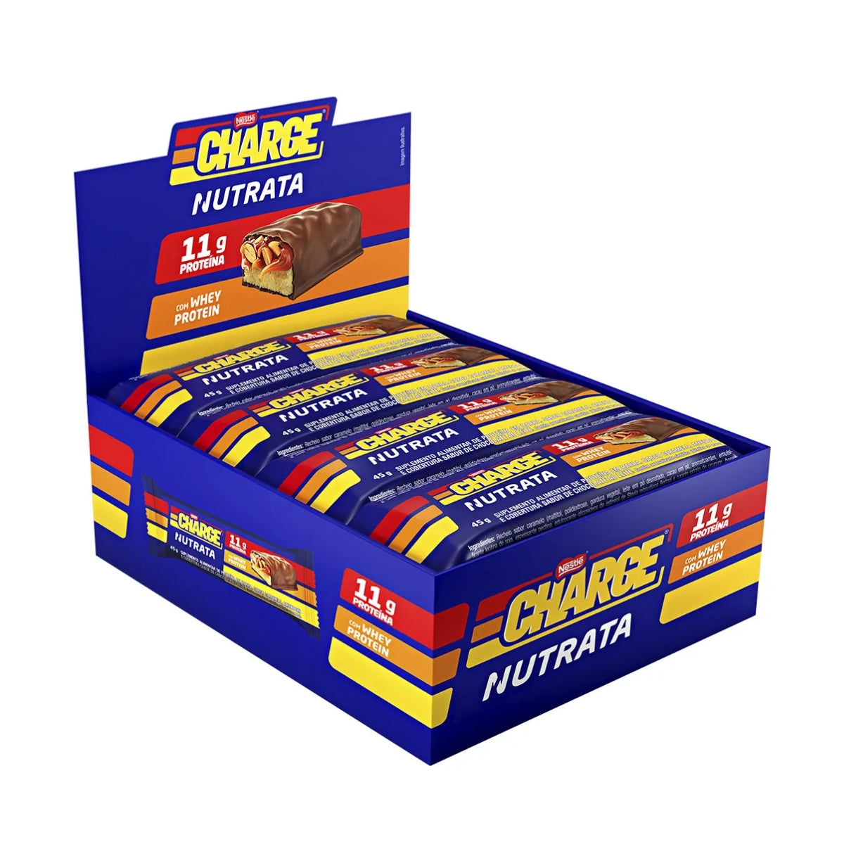 Barra de Proteína Nestlé Charge Nutrata | cx 12x45g