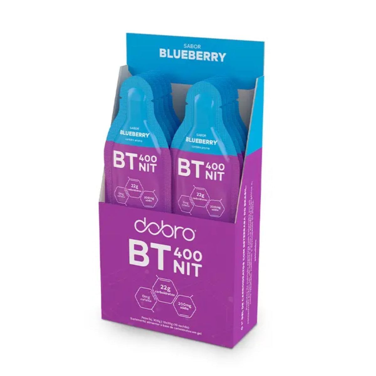 BT 400 Nitrato Gel Sabor Blueberry Dobro | 10x30g