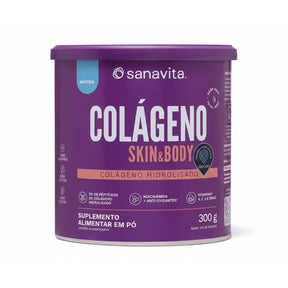 Colágeno Skin & Body Sanavita Neutro 300g
