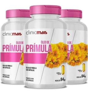 Kit | 3x Óleo De Prímula 1000mg ClinicMais | 60 cápsulas