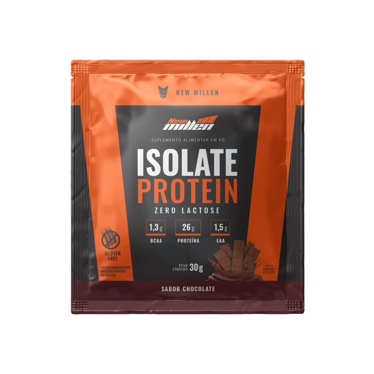Isolate Protein Sachê Unitário Sabor Chocolate New Millen | 30g