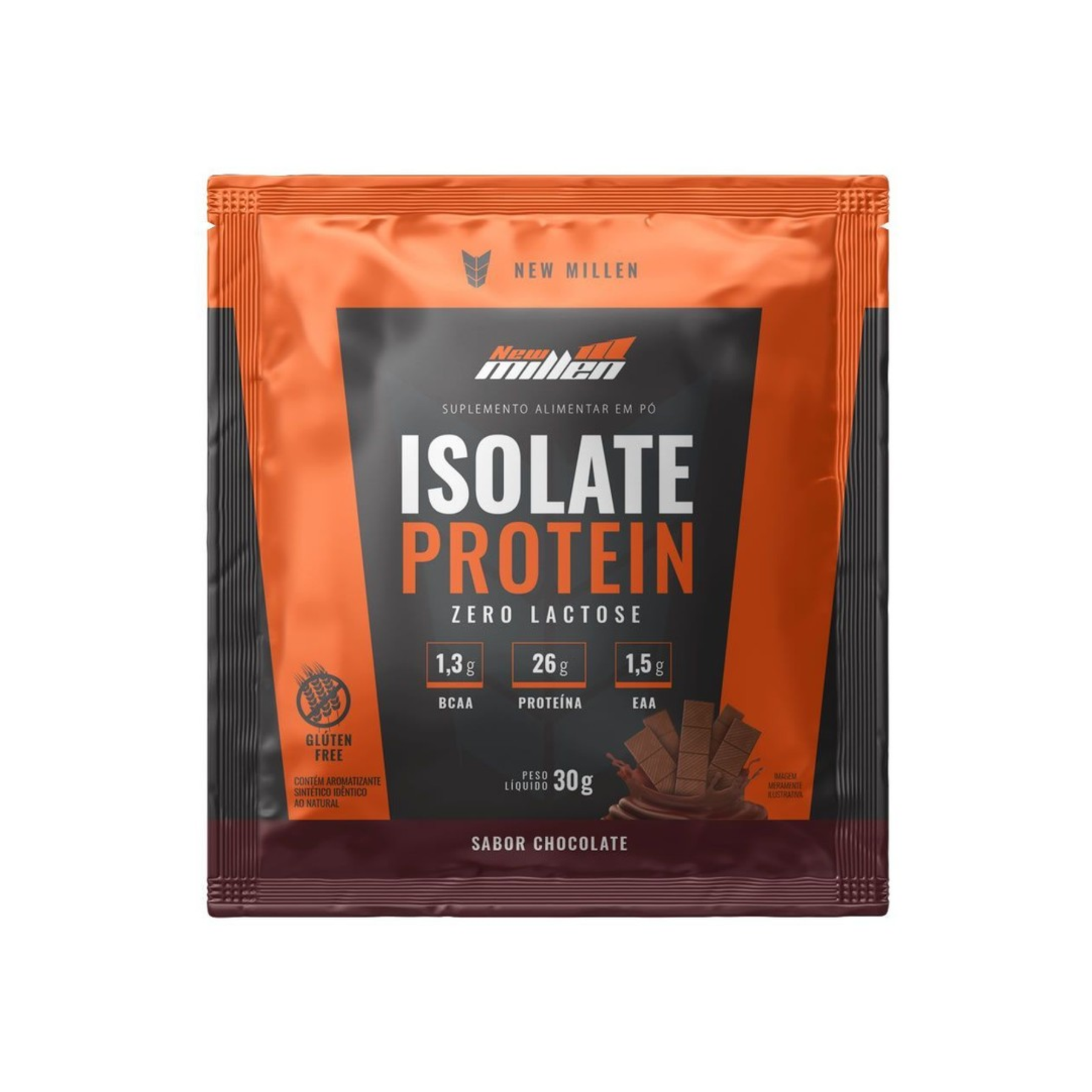 Isolate Protein Sachê Unitário Sabor Chocolate New Millen | 30g