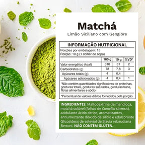 Matchá Sabor Limão Siciliano com Gengibre Ocean Drop | 150g