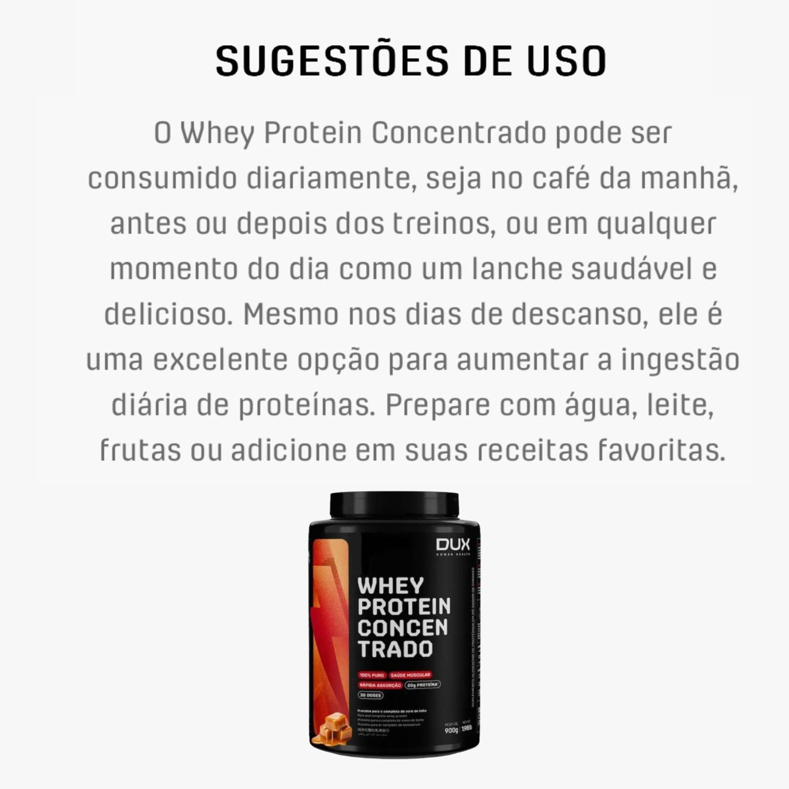 Whey Protein Concentrado Dux Human Health Caramelo Salgado | 900g