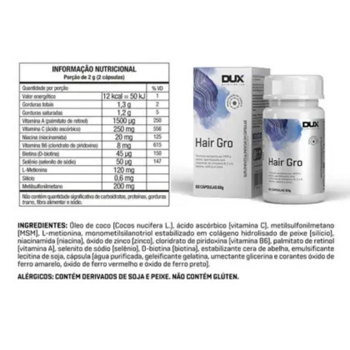 Hair Gro Dux | 60 cápsulas