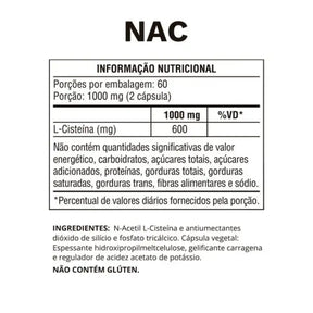 NAC L-Cisteína 500mg Ocean Drop | 120 cápsulas