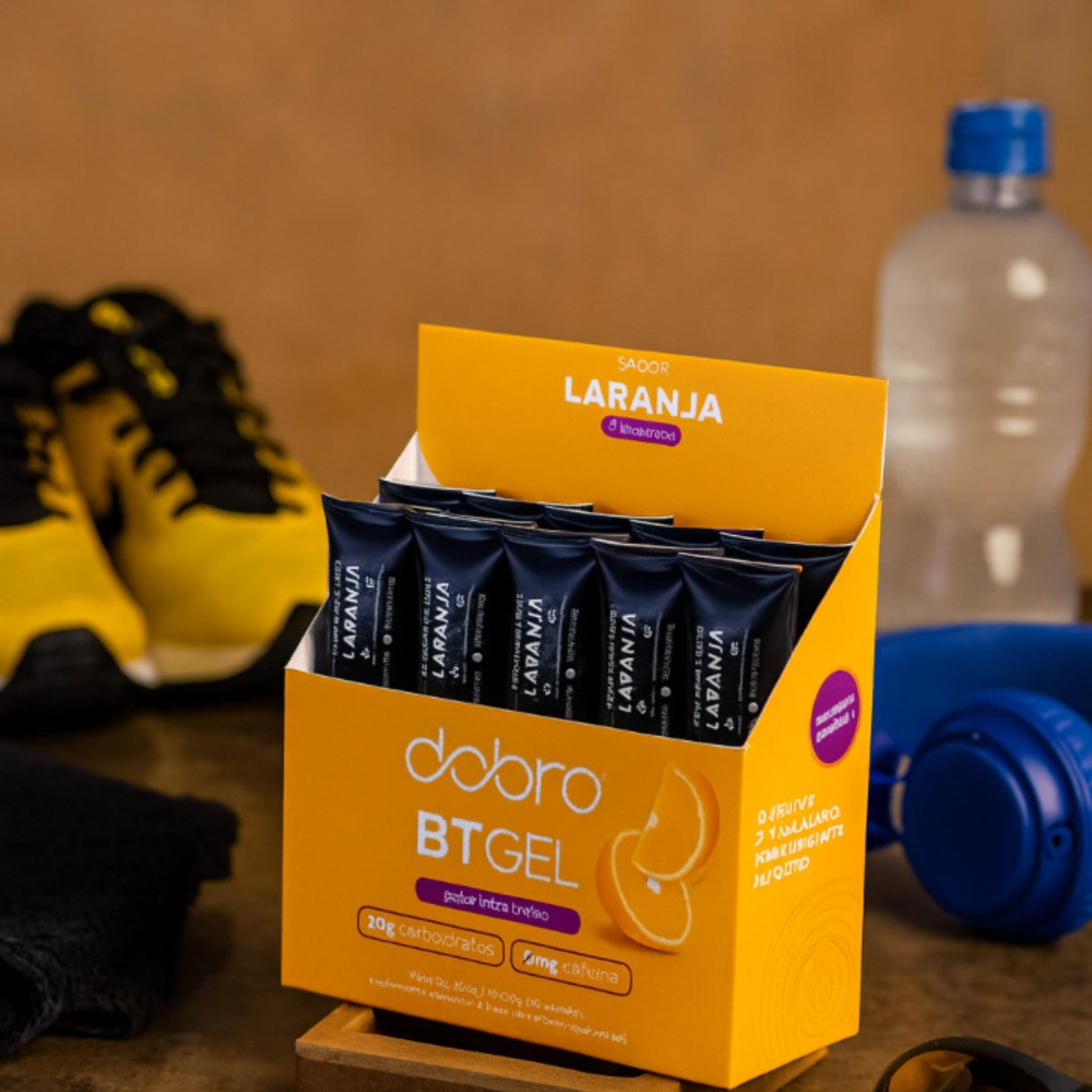 BT Gel Laranja Sem Cafeína Dobro | 10x30g