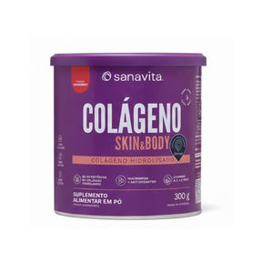 Colágeno Skin & Body Sanavita Cranberry 300g