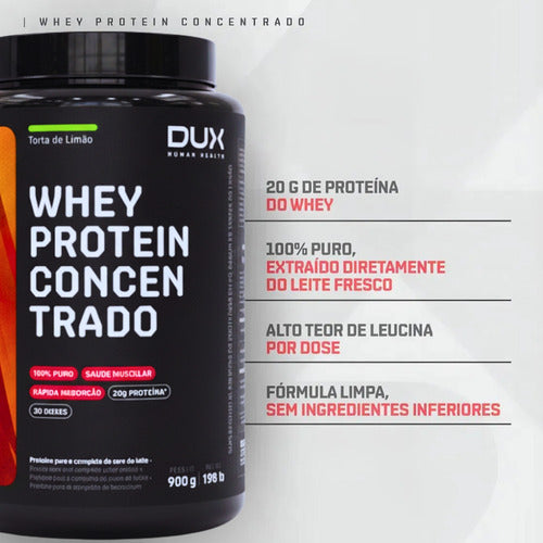 Whey Protein Concentrado Dux Torta De Limão | 900g Torta De Limão