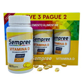 Vitamina D 2000 UI Alta Concentração Leve 3 Pague 2 | 180 cápsulas