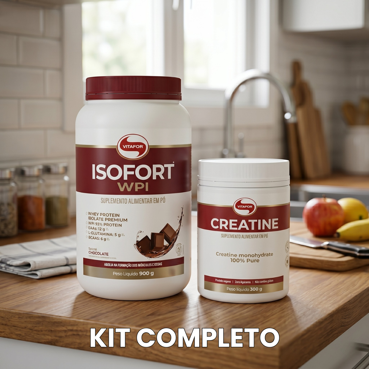 Isofort Whey Isolado + Creatina (300g) – Vitafor