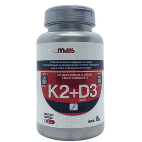 Vitamina K2 + Vitamina D3 Clinicmais | 30 cápsulas