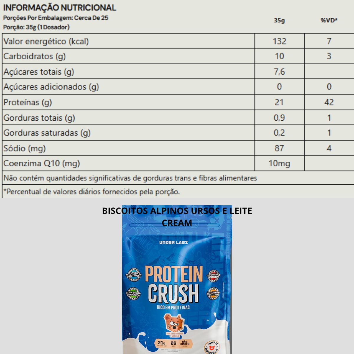 Whey Protein Crush Alpine Cookies Bear Milk Cream Under Labz | 900g