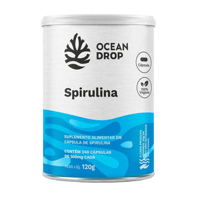 Spirulina 500mg Ocean Drop | 240 cápsulas