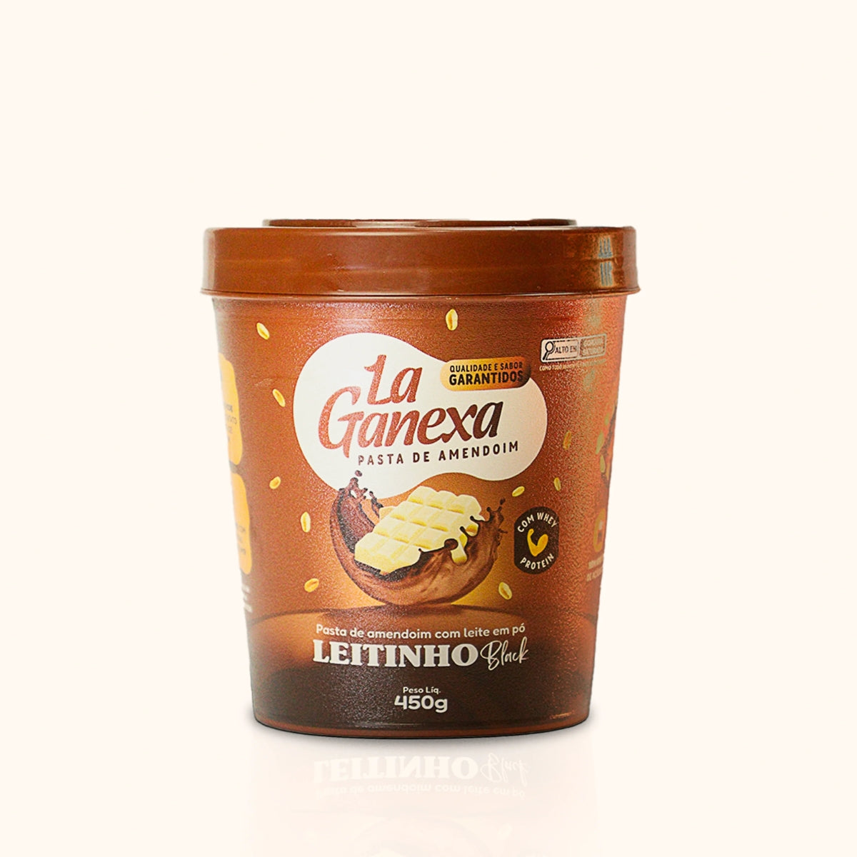 Pasta de Amendoim Leitinho Black La Ganexa | 450g