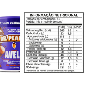 Pasta de amendoim sabor Avelã Dr. Peanut | 600g