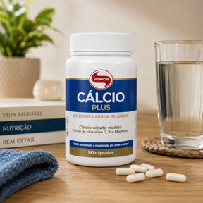 Cálcio Plus 800mg Vitafor | 90 cápsulas