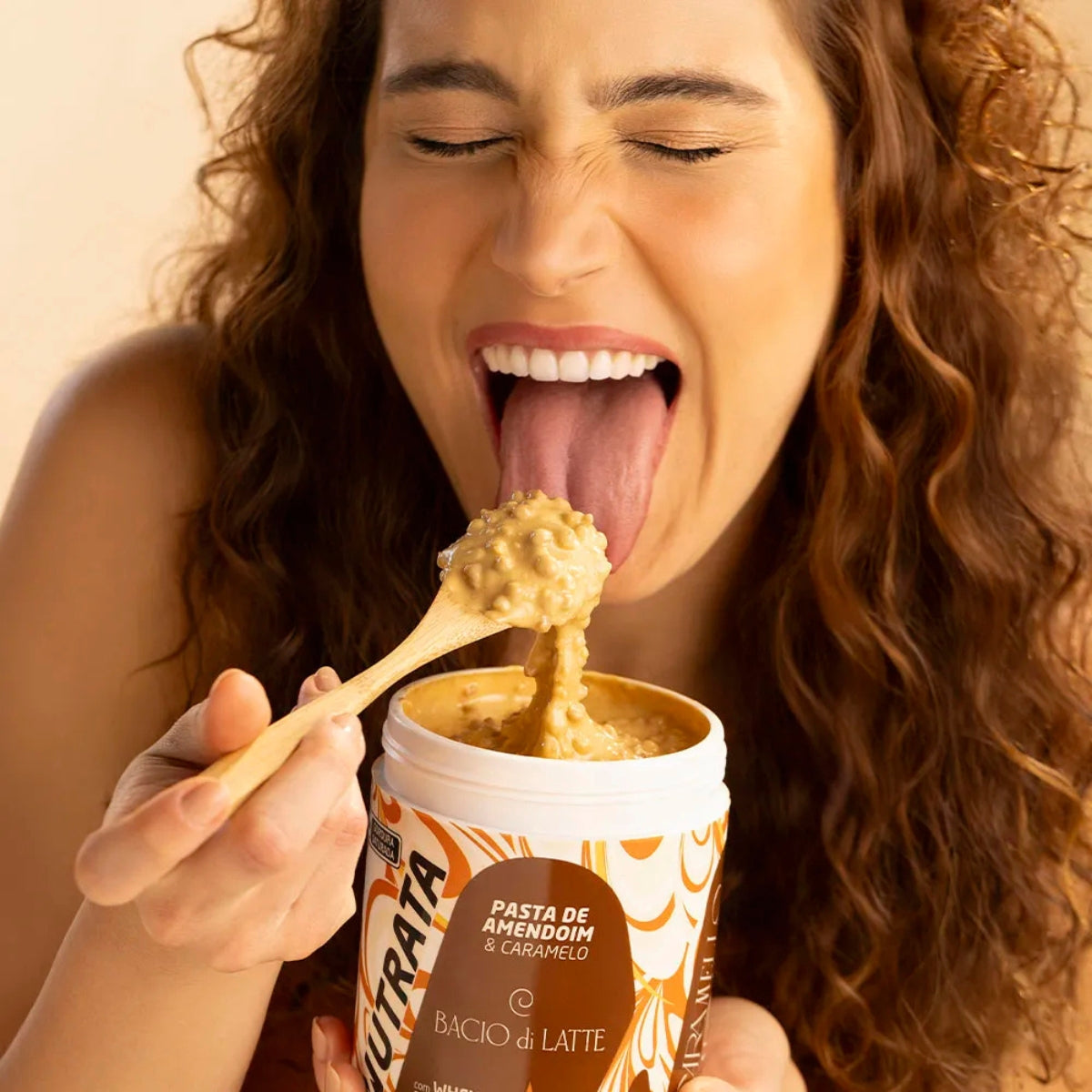 Pasta de Amendoim Bacio di Latte Caramelo Salgado Nutrata | 600g