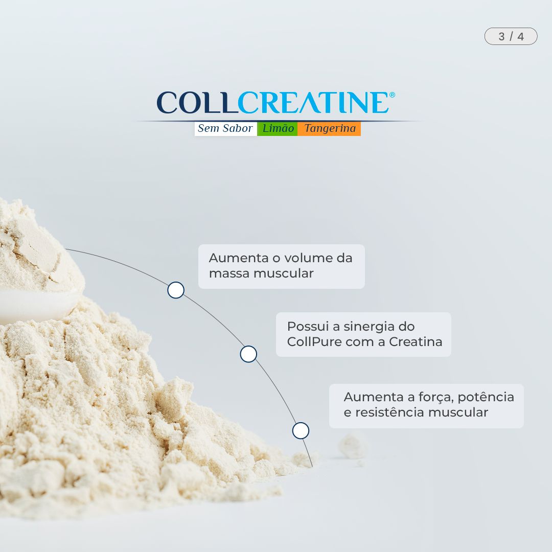 COLLCREATINE® Sabor Limão Central Nutrition | 500g