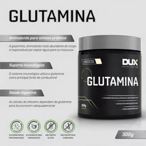 Glutamina Dux de Alta Qualidade | Pote 300g