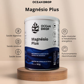 Magnésio Plus Ocean Drop | 180 cápsulas