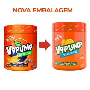 Pré Treino V9 Pump Refrigerante Laranja Shark Pro | 300g