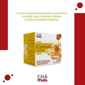 Chá Misto Camomila, Laranja E Mel 10 Sachês Chá Mais