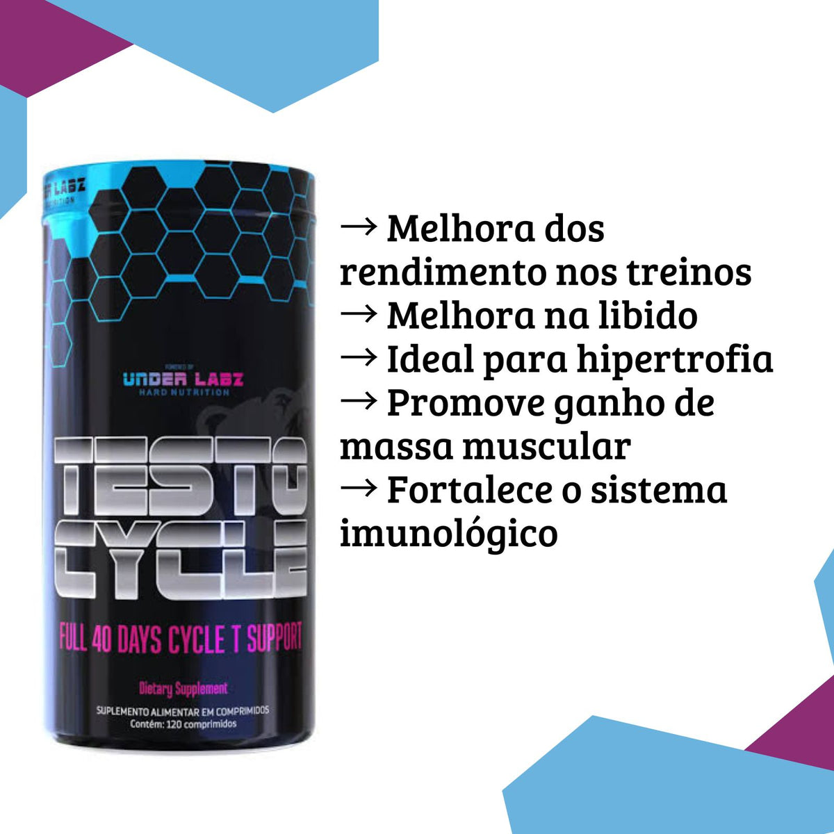 Testo Cycle Under Labz | 120 comprimidos