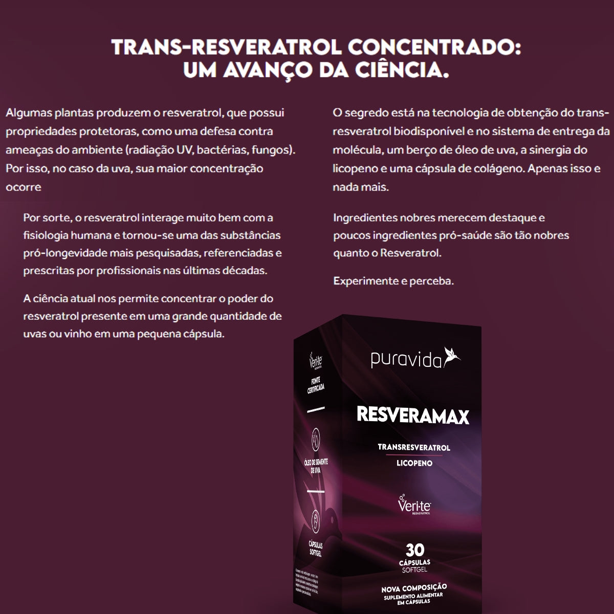 Resveramax Puravida | 30 cápsulas