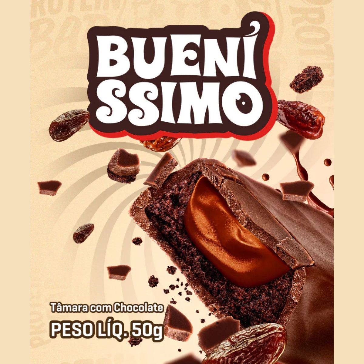 Barra Bueníssimo Tâmara com Chocolate Under Labz | 12x50g