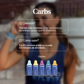 Carbs Gel Sabor Tropical com Cafeína Dobro | 10x30g