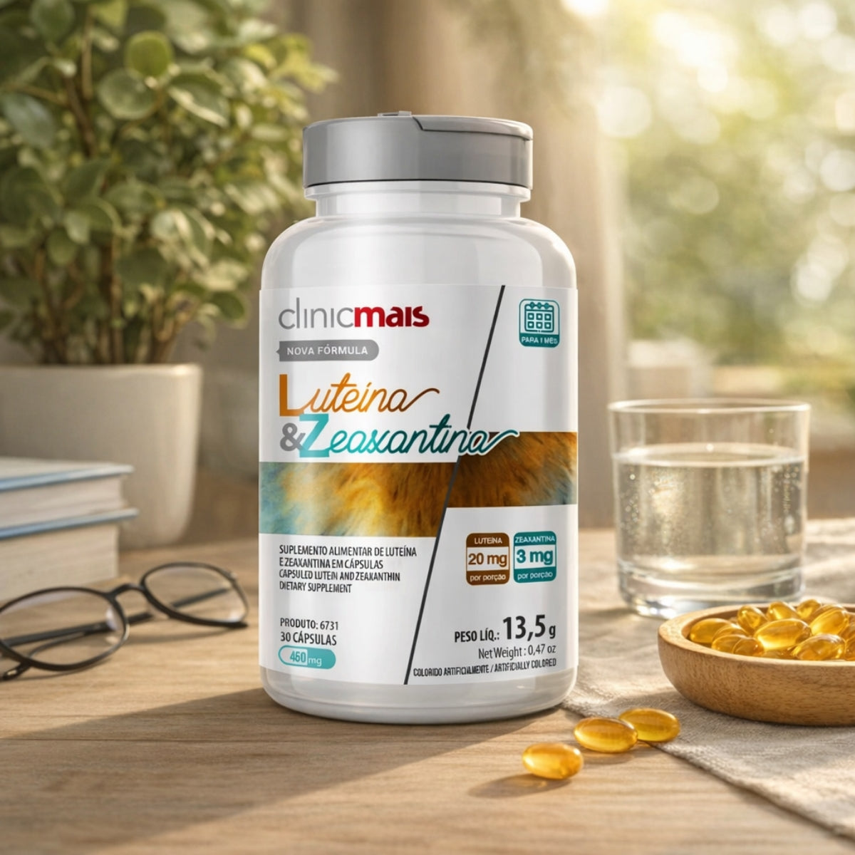 Luteína & Zeanxantina Clinicmais | 30 cápsulas