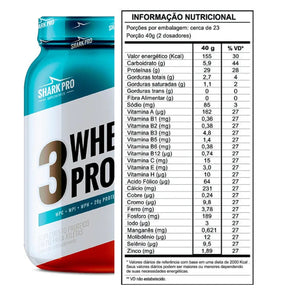 Whey Protein 3W Shark Pro Cappuccino | 900g