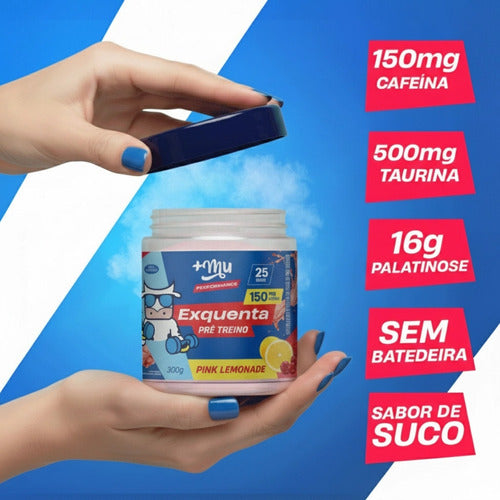 Exquenta Mais Mu Performance Pré-treino Pink Lemonade | 300g Pink Limonade