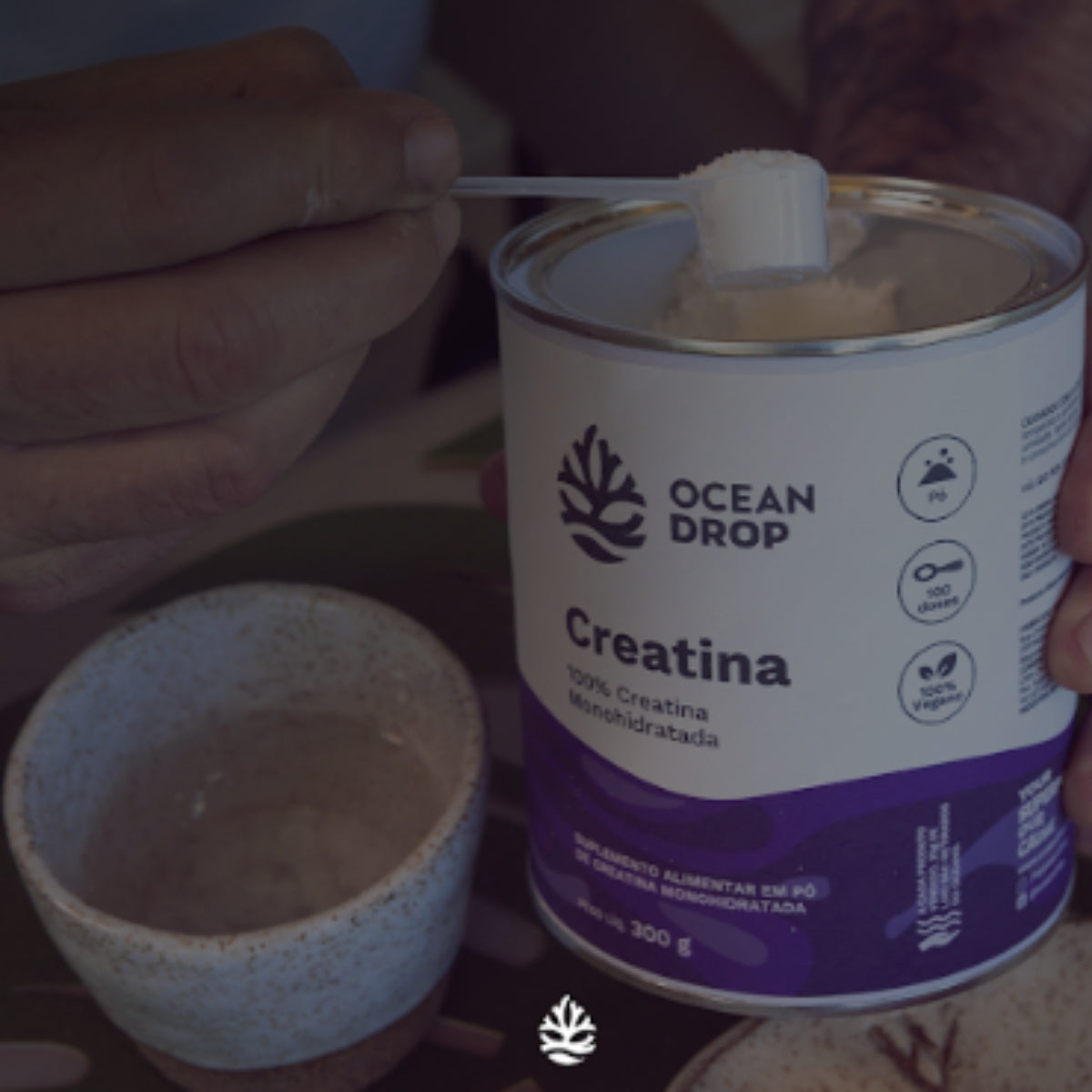 Creatina Monohidratada 100% Creatina Ocean Drop | 300g