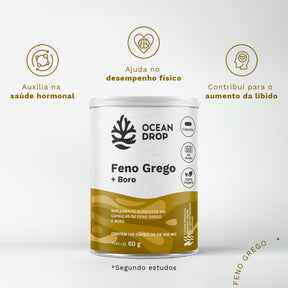 Feno Grego + Boro Ocean Drop | 120 cápsulas