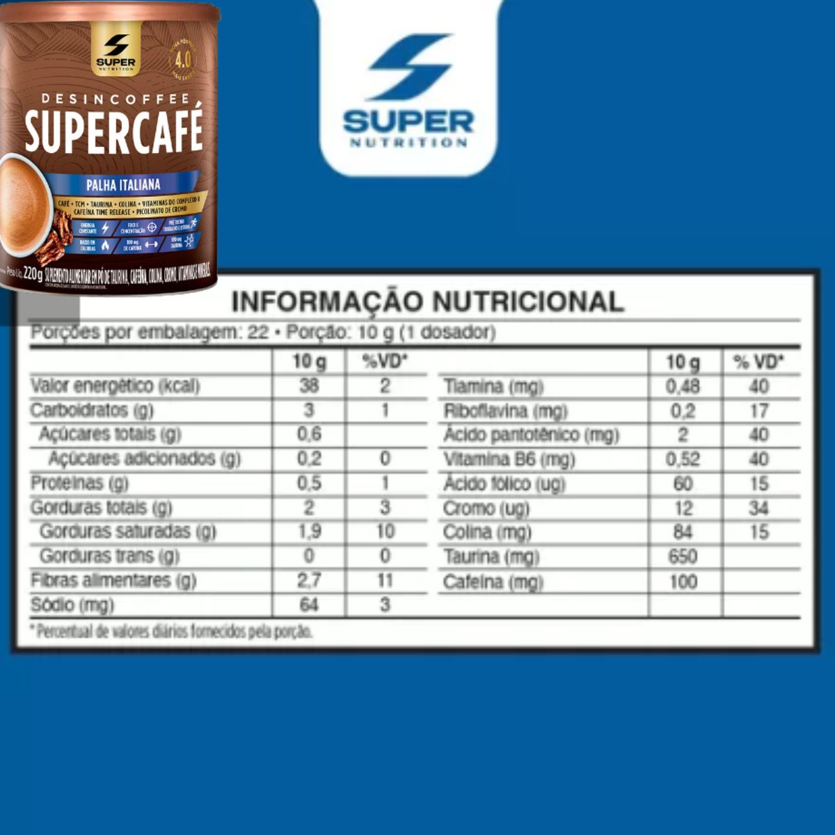SuperCafé Desincoffee Sabor Palha Italiana Desinchá | 220g