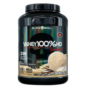 Whey 100%HD Gourmet Black Skull Sorvete de Baunilha | 900g