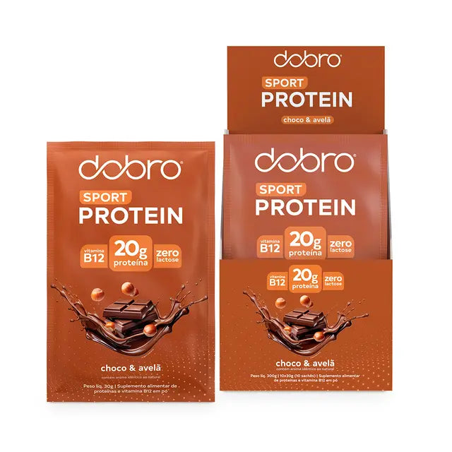Sachê Proteína Chocolate com Avelã Dobro | Unitário 30g