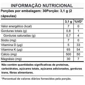 Bio Cálcio Puravida | 60 cápsulas
