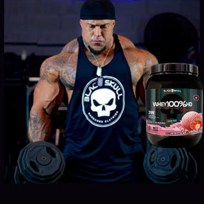 Whey 100%HD Gourmet Black Skull Sorvete de Morango | 450g