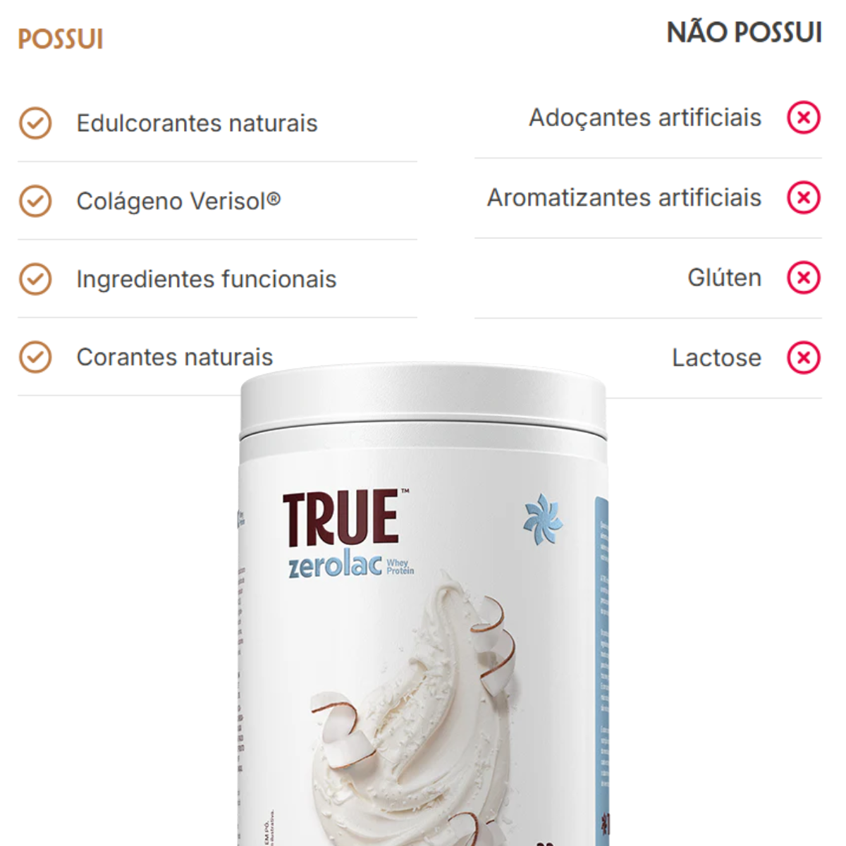 True Whey Zero Lactose Coconut Ice Cream | 900g