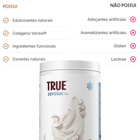 True Whey Zero Lactose Coconut Ice Cream | 900g