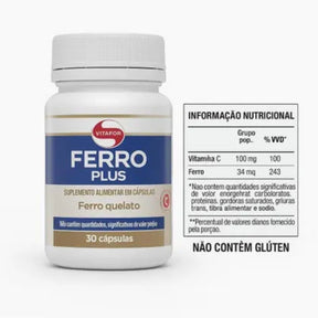 Ferro Plus Vitafor | 30 cápsulas