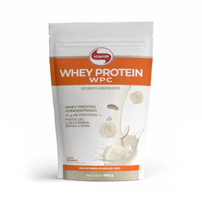 Whey Protein WPC Sabor Beijinho Vitafor | Sachê 900g
